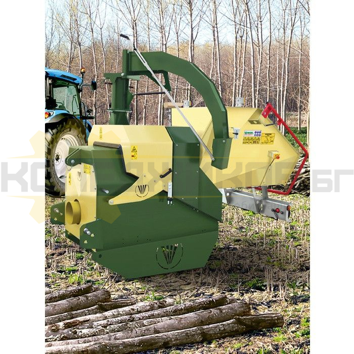 Прикачна дробилка за трактор NEGRI C19TPN, 40 к.с., 210 мм, 2.2 т/ч - 