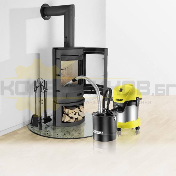 Прахосмукачка за сухо и мокро почистване KARCHER WD 3 Premium Fireplace Kit, 1400W, 17 л - 