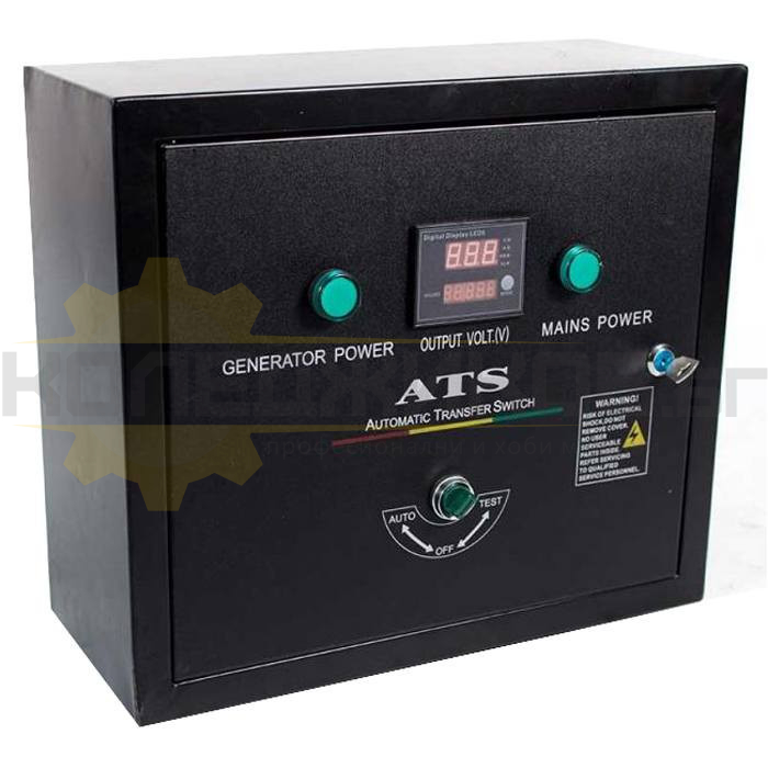 Табло автоматика трифазно ATS/12-3 за генератори с мощност 10-15kW, 50A - 
