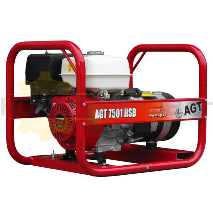 Бензинов монофазен генератор AGT 7501 HSB - 