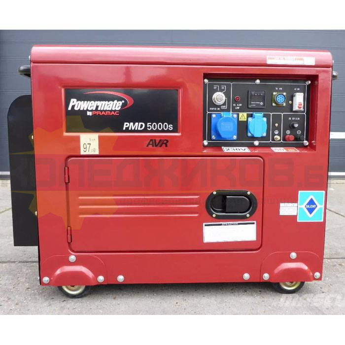 Дизелов монофазен генератор с ел старт и AVR POWERMATE PMD 5000S, 6.3kW, 13.0 к.с. - 