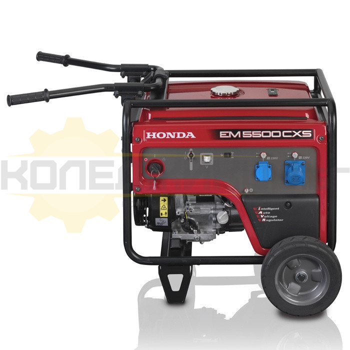 Бензинов монофазен генератор за ток HONDA EM 5500 CXS2, 5.5kW, 8.2 к.с., 8.1 часа - 