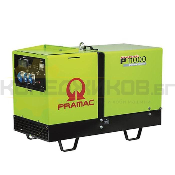 Дизелов монофазен генератор за ток с ел старт и AMF PRAMAC P11000, 9.7kW - 