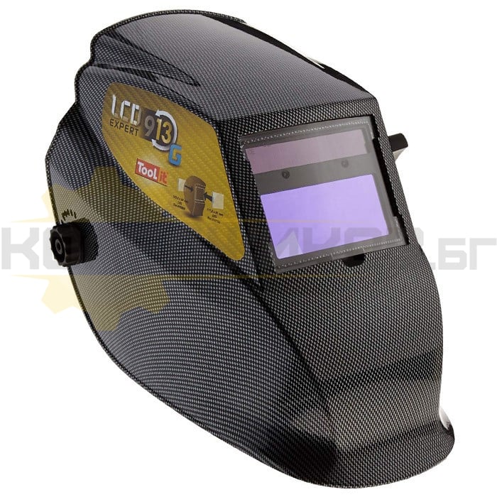 Соларна маска за заваряване GYS LCD EXPERT 9-13 G CARBON - 