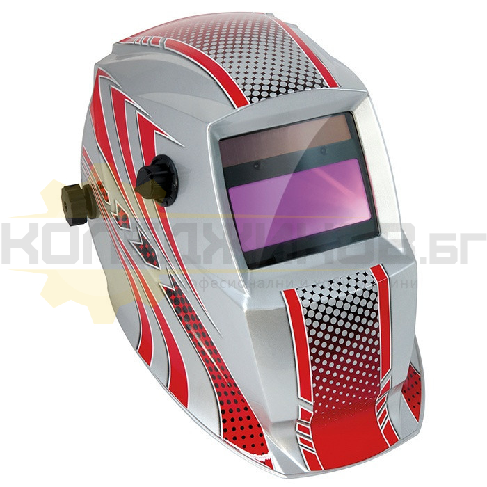Соларна маска за заваряване GYS LCD HERMES 9-13 G RED - 