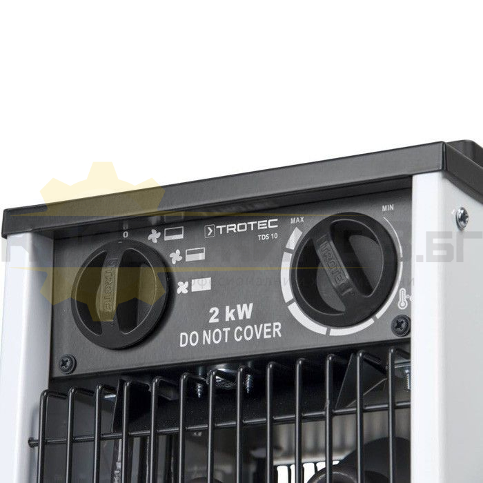 Електрически калорифер TROTEC TDS 10, 2000W, 186 куб.м/ч - 