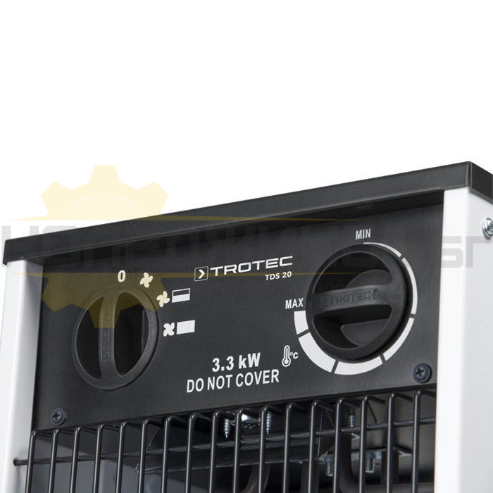 Електрически калорифер TROTEC TDS 20, 3300W, 476 куб.м/ч - 