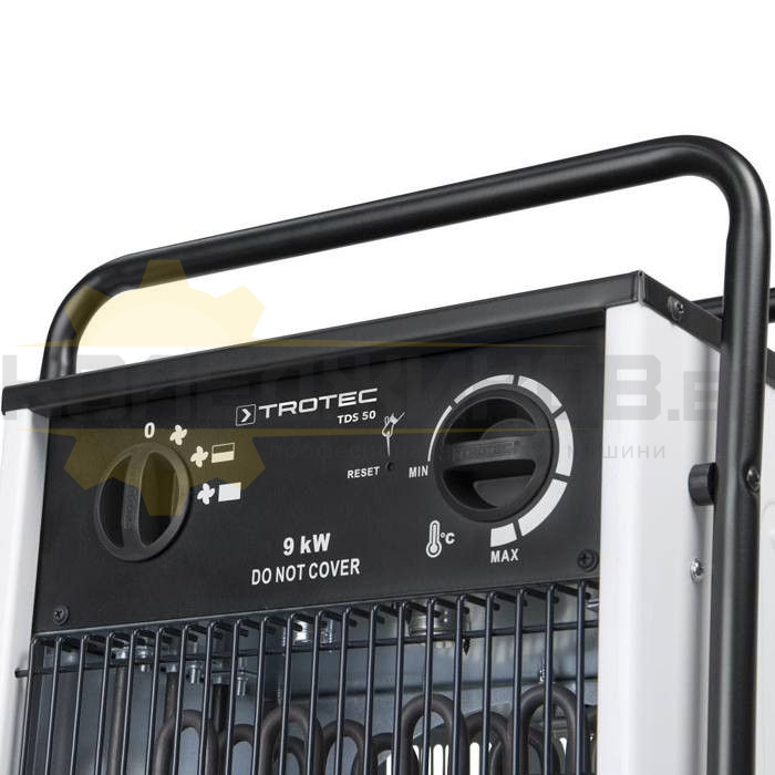 Електрически калорифер TROTEC TDS 50, 9000W, 708 куб.м/ч - 