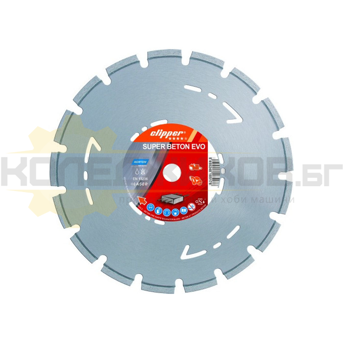 Диамантен диск за бетон 300 мм NORTON CLIPPER SUPER EVO - 