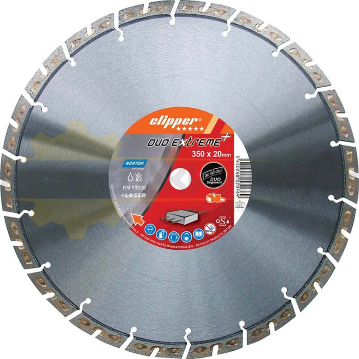 Диамантен диск за бетон 350 мм NORTON CLIPPER DUO EXTREME - 