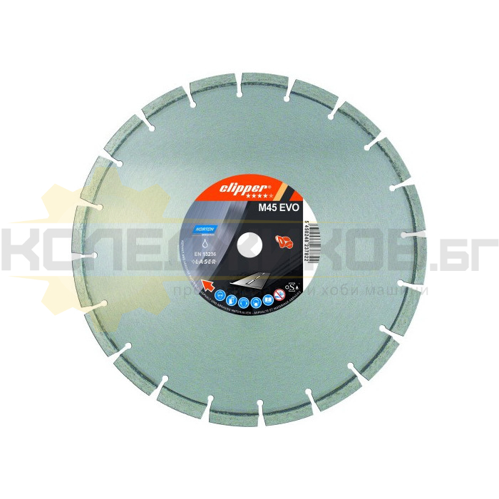 Диамантен диск за огнеупорни м-ли 300 мм NORTON CLIPPER M45 - 