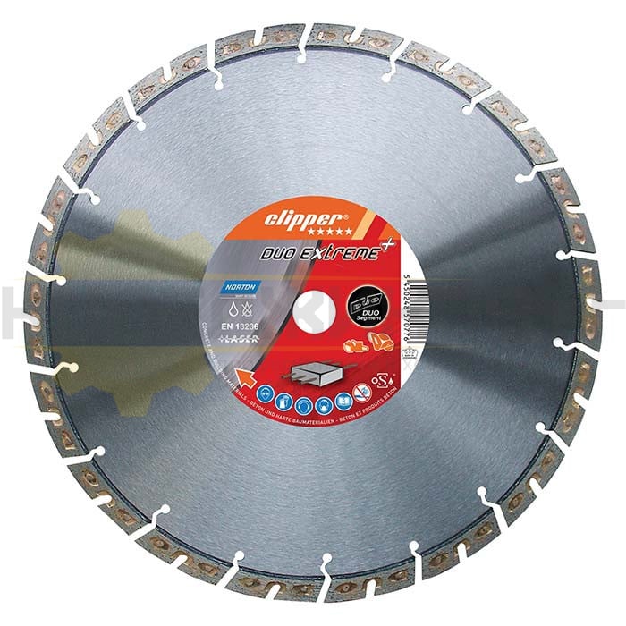 Диамантен диск за бетон 400 мм NORTON CLIPPER DUO EXTREME - 