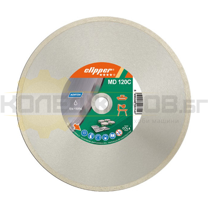 Диамантен диск за керамика и гранитогрес 300 мм NORTON CLIPPER - 