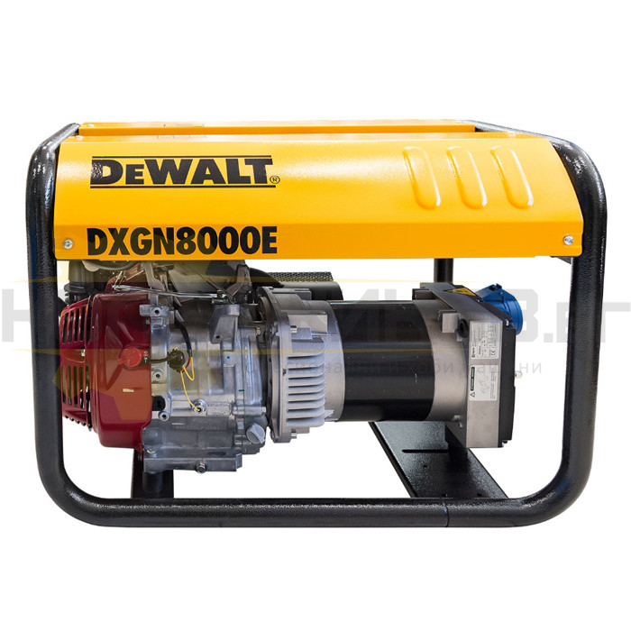 Бензинов монофазен генератор с AVR DeWALT DXGN8000E, 6.1kW, 11.7 к.с., 5.4 часа - 