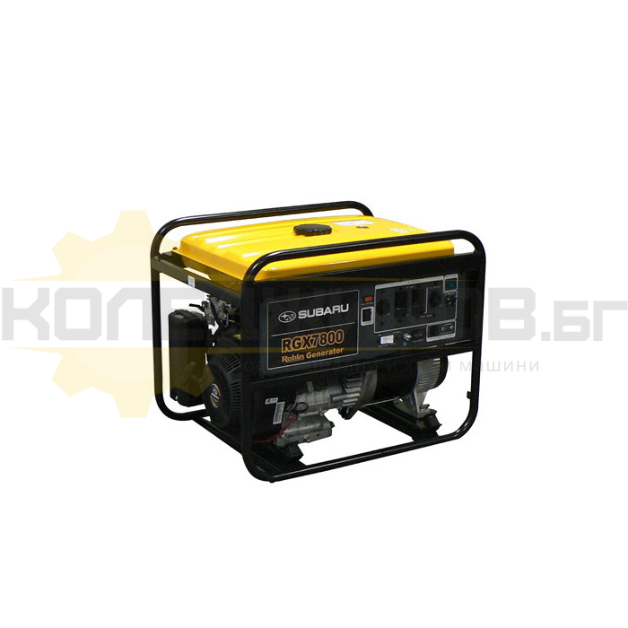 Бензинов монофазен генератор с ел старт и AVR SUBARU RGX7800, 6.7kW, 14 к.с. - 