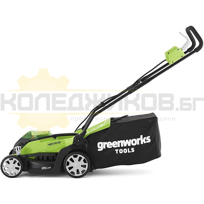 Акумулаторна косачка с батерия и зарядно GreenWorks G40LM35K2 - 