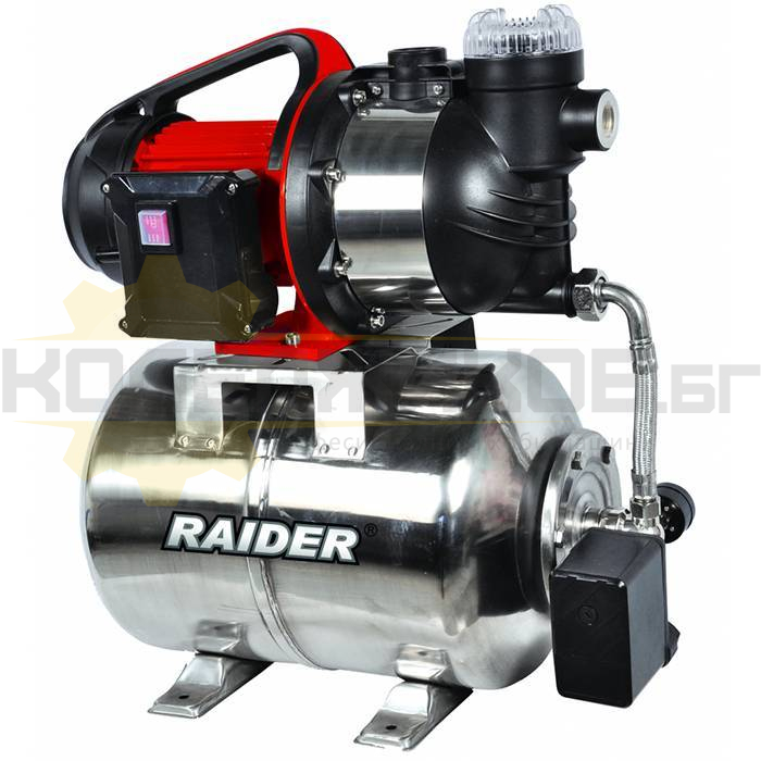 Хидрофорна помпа RAIDER RD-WP1300S Inox - 
