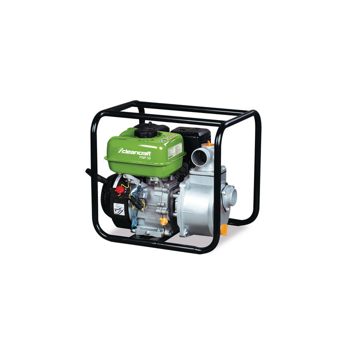 Бензинова помпа за чиста вода CLEANCRAFT FWP 50, 196 куб.см., 5.4 к.с., 566 л/мин., 30 м - 