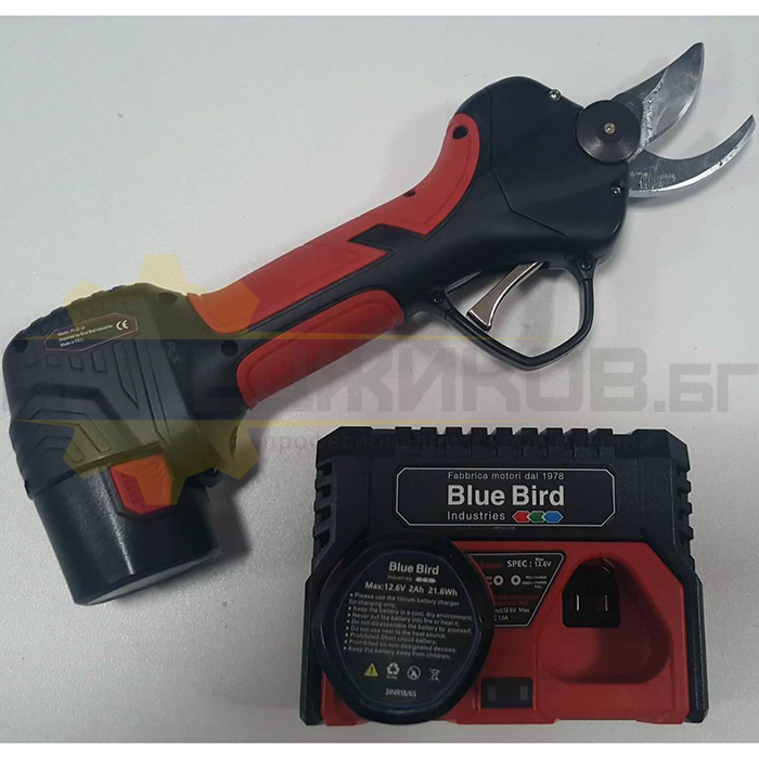 Акумулаторна лозарска ножица за клони и храсти BLUE BIRD PS 22-23 - 
