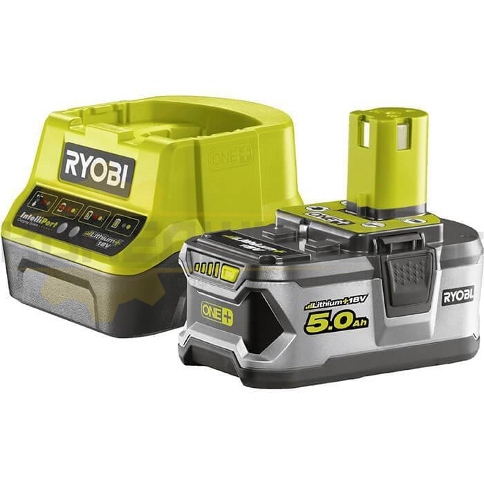 Акумулаторна батерия и зарядно RYOBI RC18120-150, 18V, 5 Ah - 
