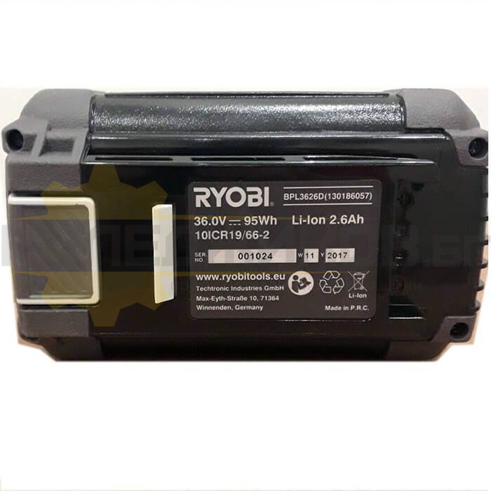 Акумулаторна батерия RYOBI BPL3626D, 36V, 2.6 Ah - 