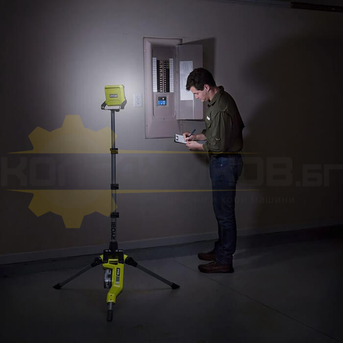 Акумулаторна работна лампа със стойка RYOBI R18TL-0 SOLO - 