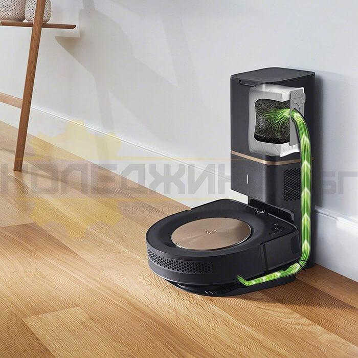Прахосмукачка робот iROBOT Roomba s9+ Moneual AME5500, 185 кв.м, 120 мин., 3.3 Ah - 