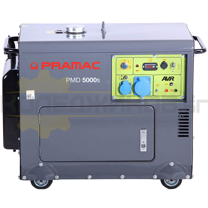 Дизелов монофазен генератор за ток с AVR и ел. старт POWERMATE by PRAMAC PMD5000s, 5.0kW, 8.4 к.с. - 