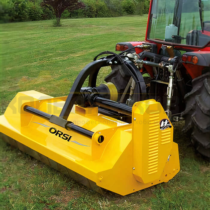 Прикачна косачка - мулчер за трева за трактор ORSI TWICE 200, 210 см - 