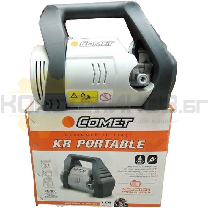 Електрическа водоструйка COMET KR Portable, 1800W, 120 bar, 360 л/час - 