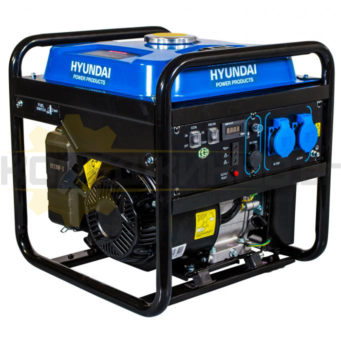 Инверторен генератор за ток HYUNDAI HY 3000i, 3.3kW, 208 куб.см., 7.0 к.с., 8 A, 12 л., 5.5 ч - 