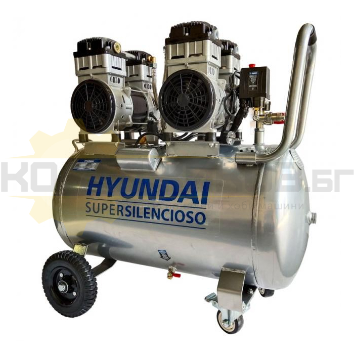 Компресор за въздух HYUNDAI HYAC 100-3S, 2200W, 370 л/мин., 100 л - 