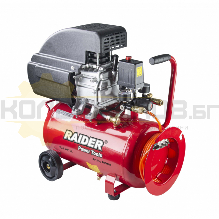 Компресор за въздух RAIDER RD-AC12, 1500W, 24 л - 