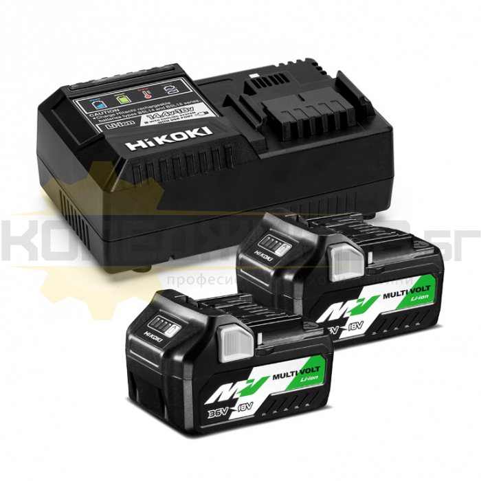 Акумулаторни батерии и зарядно устройство HITACHI - HiKOKI UC18YSL3-WEZ, 18/36 V, 2.5/5 Ah - 