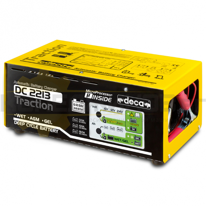 Зарядно устройство за акумулатор DECA DC 2213 Traction, 530W, 6/12/24 V, 22 A - 