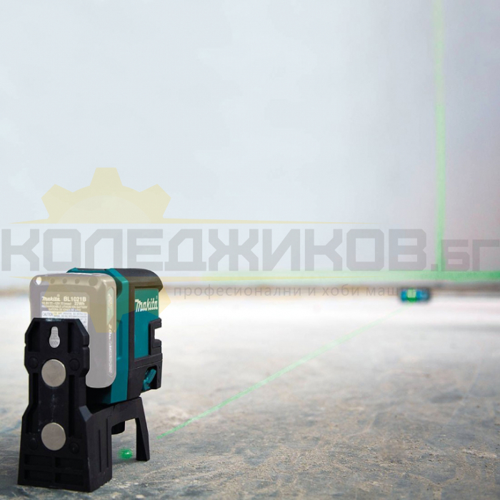 Лазерен нивелир MAKITA SK106GDZ SOLO, 12V, 35 м, 0.3 мм/м - 