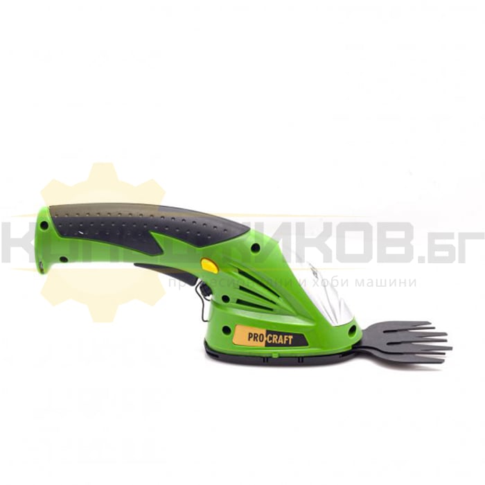 Акумулаторна ножица за трева и храсти PROCRAFT PGH1300, 3.6V, 1.3Ah, 68/110 см - 