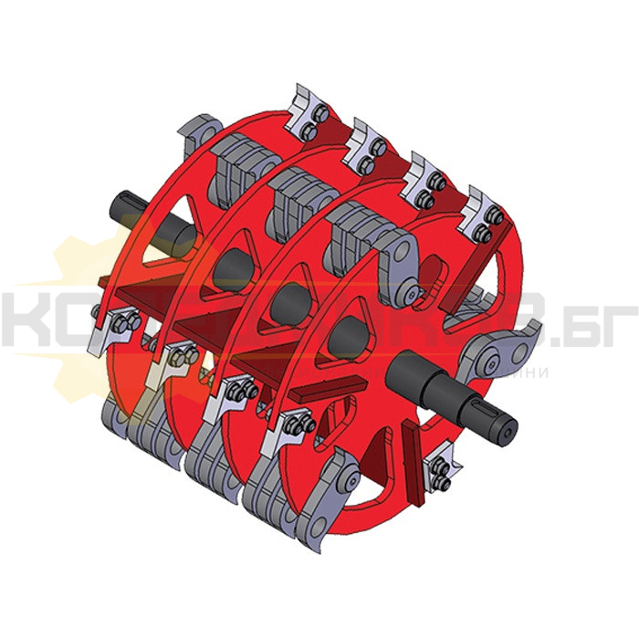 Професионална дробилка за клони NEGRI R240DKHP20ON-M, 20.0 к.с., 90 мм, 10 куб.м/ч - 