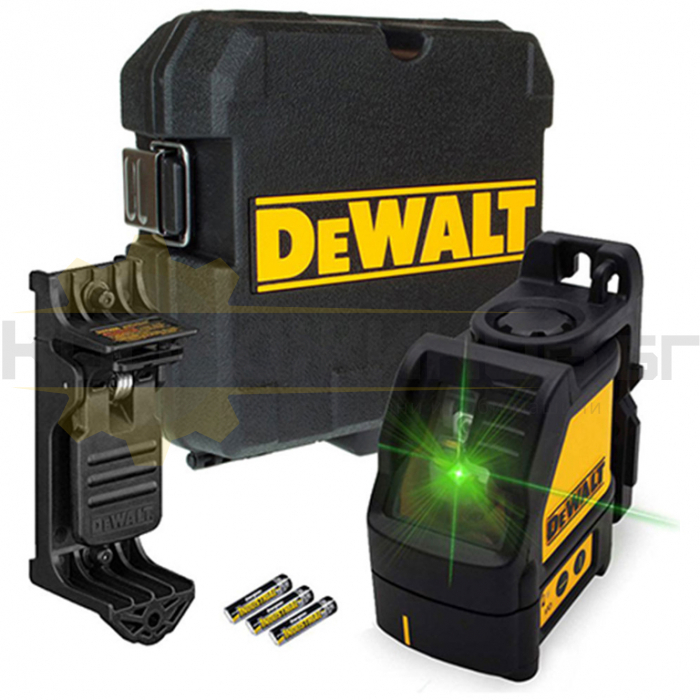 Лазерен нивелир DeWALT DW088CG, 20 м, 0.3 мм/м - 