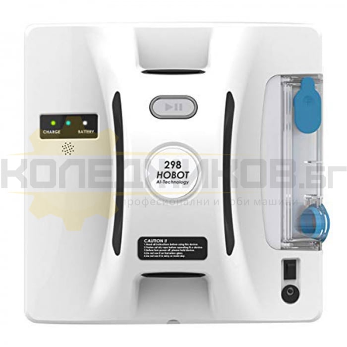Робот за миене на прозорци HOBOT 298 White, 72W, 1 кв.м/2.4 мин., 3 режима - 