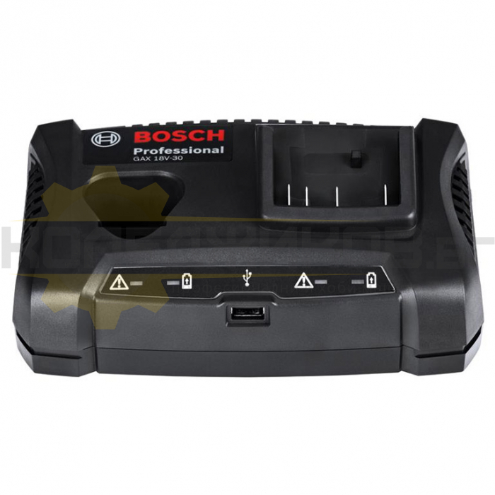 Зарядно устройство за акумулаторни батерии BOSCH GAX 18V-30, 10.8/12/14.4/18 V - 