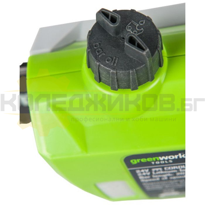 Акумулаторна кастрачка за клони с батерия и зарядно GreenWorks G24PSK - 
