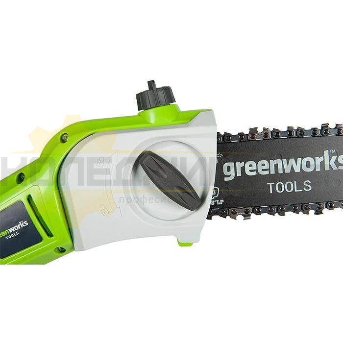 Акумулаторна кастрачка за клони с батерия и зарядно GreenWorks G40PS20K - 