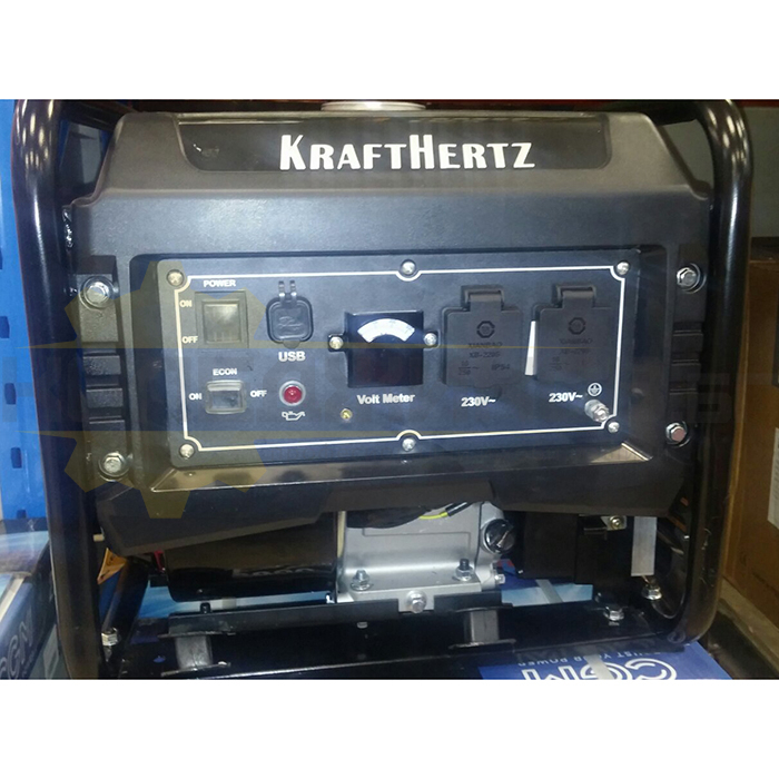 Инверторен генератор за ток KRAFTHERTZ B075M7WSKN, 3.3kW, 418 куб.см., 14 к.с., 10 л - 
