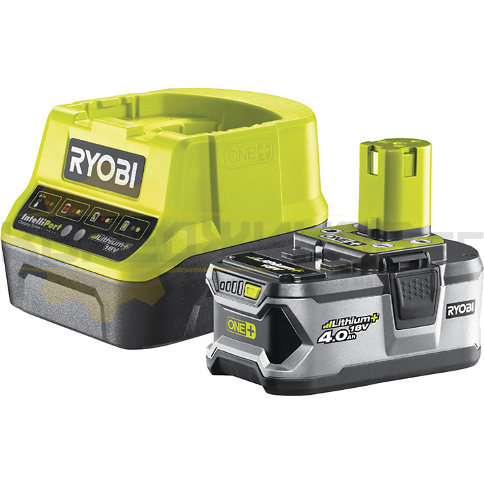 Акумулаторна батерия и зарядно устройство RYOBI RC18120-140, 18V, 4 Ah - 