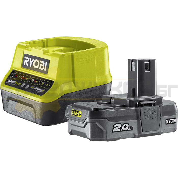 Акумулаторна батерия и зарядно устройство RYOBI RC18120-120, 18V, 2 Ah - 