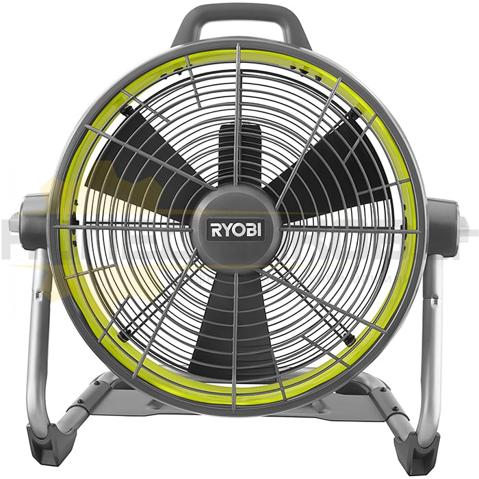 Акумулаторен вентилатор RYOBI R18F5-0, 18V, 1050 об/мин., 4800 куб.м/ч - 