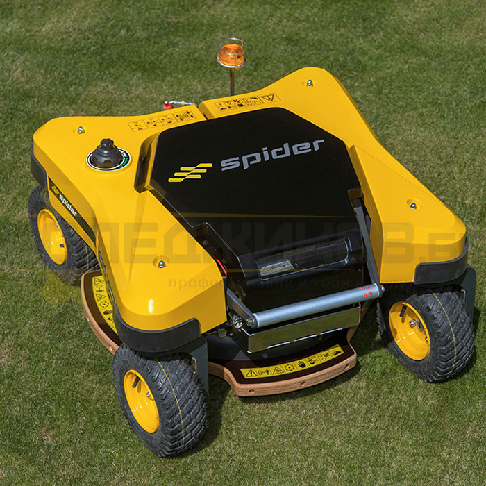 Акумулаторна косачка за трева със скид и радио управление SPIDER eCROSS LINER SK, 50.4V, 1500W+2800W, 61 см - 