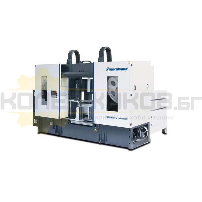 Автоматична двуколонна лентоотрезна машина METALLKRAFT HMBS 850 x 1000 CNC X, 11kW, 15-80 м/мин - 