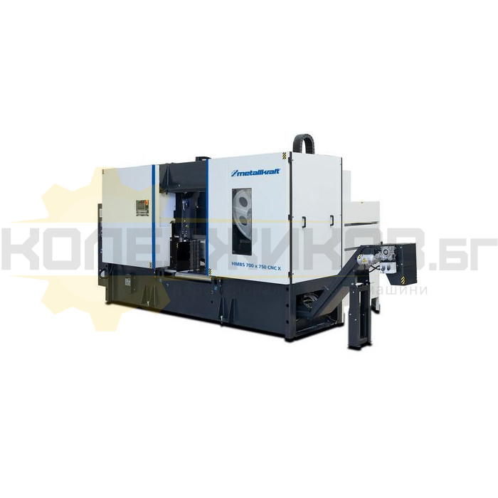 Автоматична двуколонна лентоотрезна машина METALLKRAFT HMBS 700 x 750 CNC X, 11kW, 15-80 м/мин - 